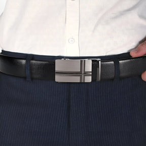 Men's Belt : Riem Heren Zwart - Veelzijdige PU-Leren in van Pantino