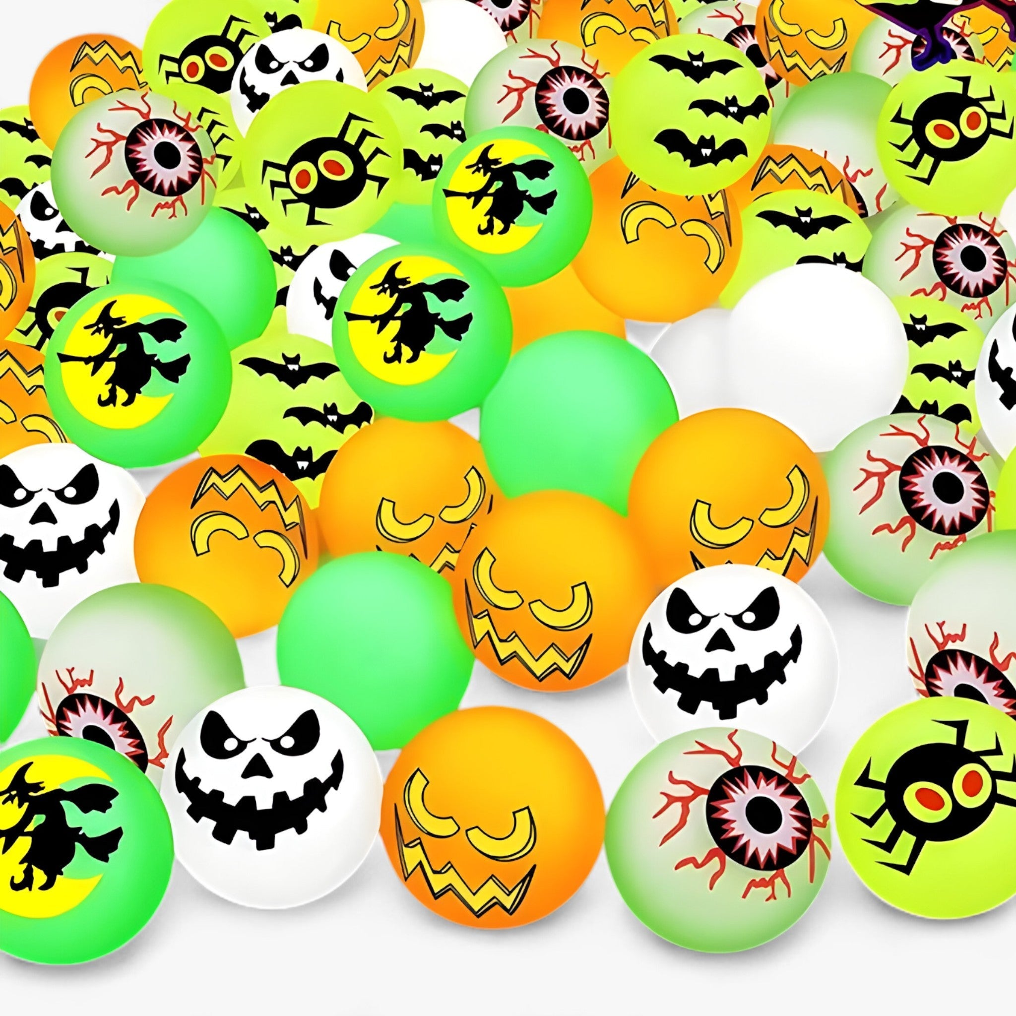 other : Glow in the Dark Stuiterende Ballen - Enge Halloween-Pret in willekeurige kleur 10 stks van Pantino