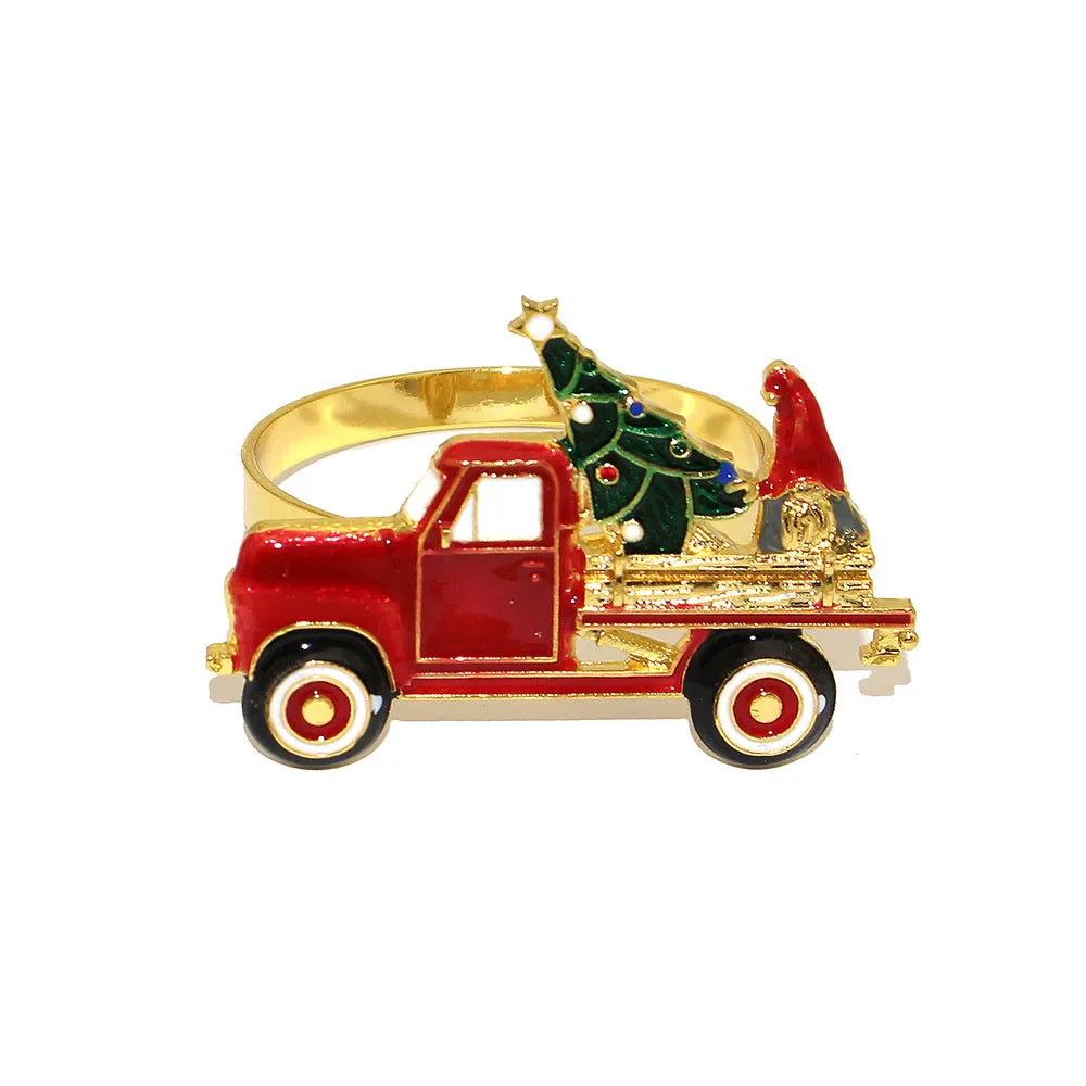 home & garden : 6 Kerstservettenringen met Dennenappels - Perfect in M van Pantino