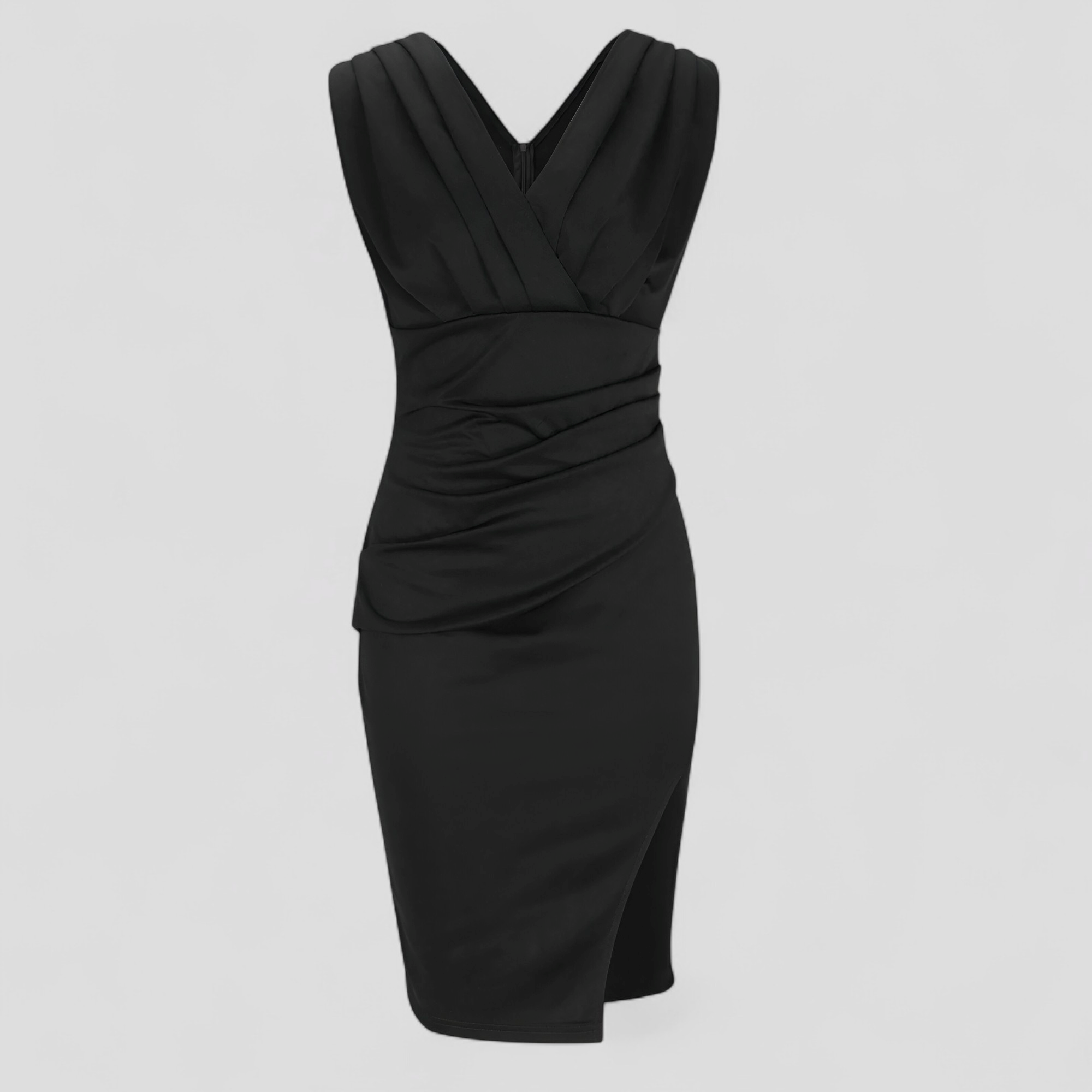 Elegante Dames Galajurk met V-hals, Lange Formele Avondjurk