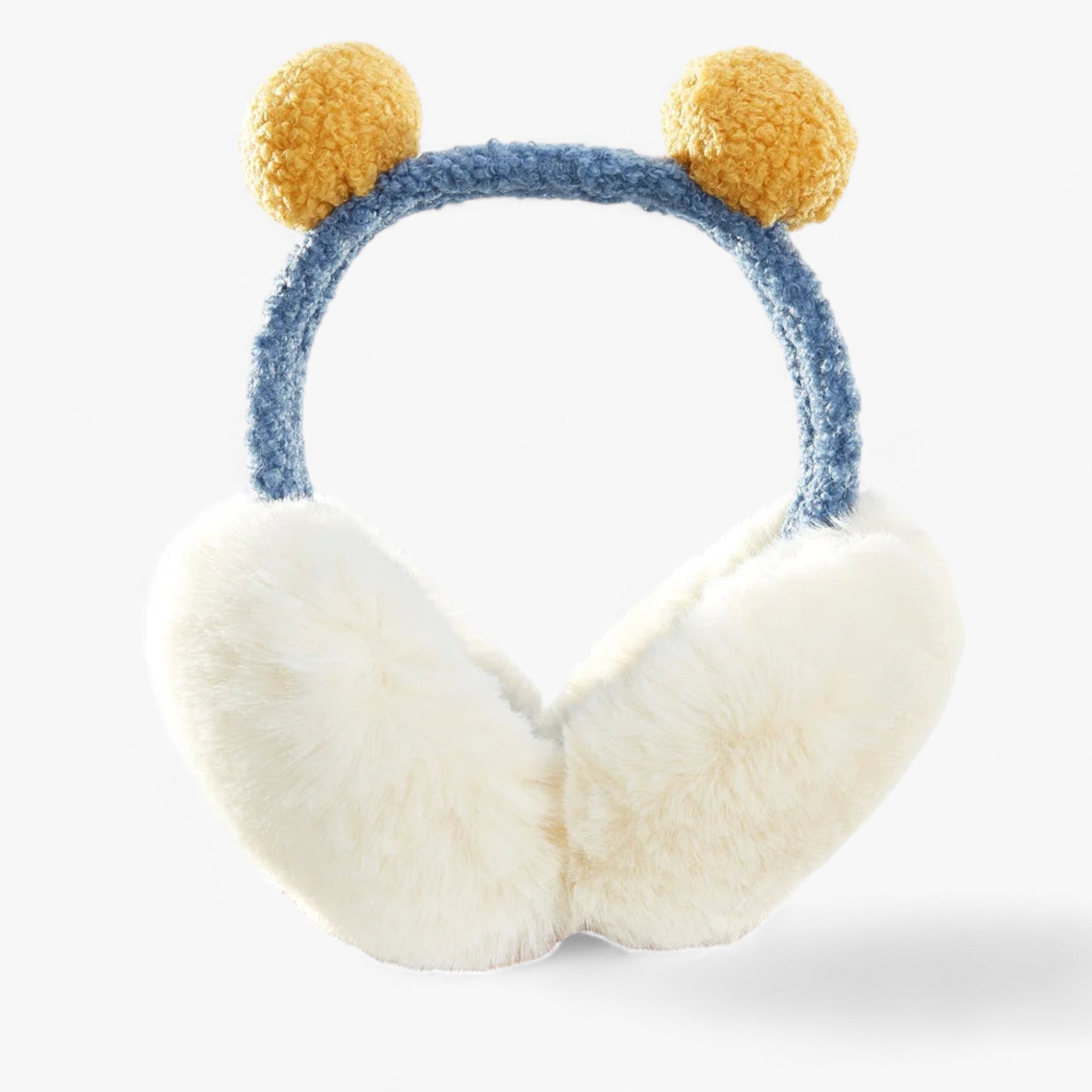 Earmuffs : Nepvachten in Kunstbont - Gezellige Winterwarmte - Zwart Wit in Schattig A van Pantino
