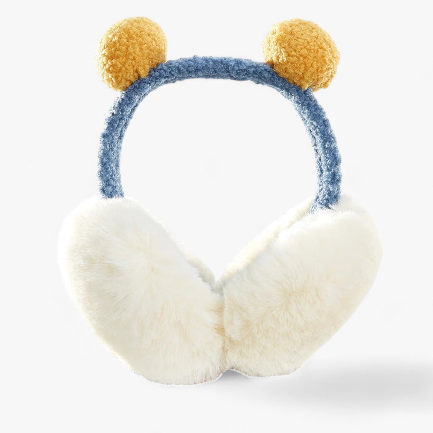 Earmuffs : Nepvachten in Kunstbont - Gezellige Winterwarmte - Zwart Wit in Schattig A van Pantino
