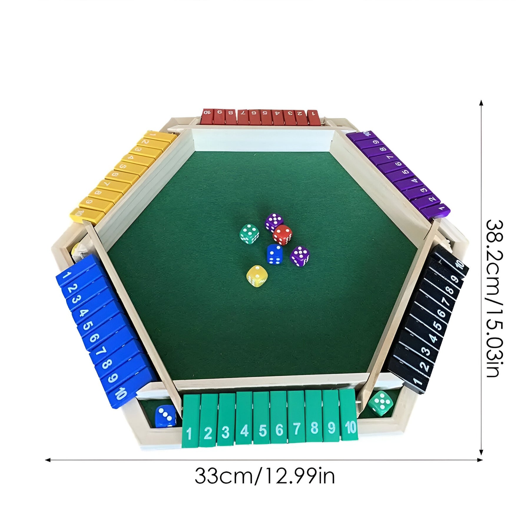 other : Strategisch Plezier - Shut the Box Spel - Groen in van Pantino