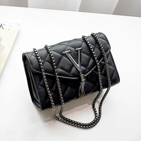 bags : Belle Handbag Leer Zwart in van Pantino