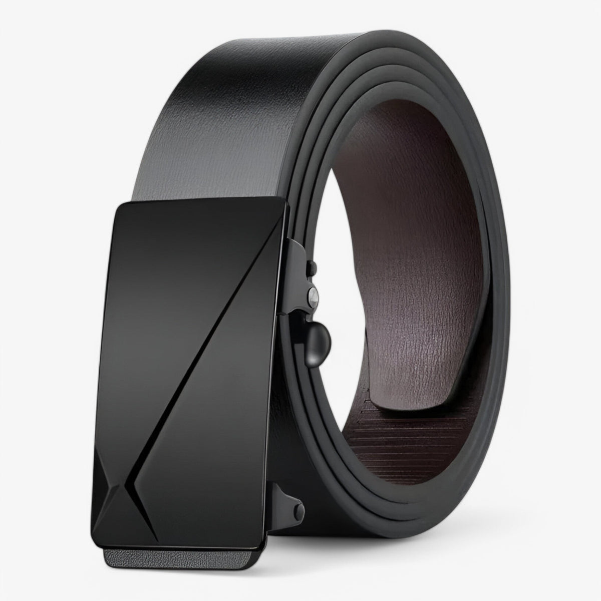 Belt : Heren Riem voor Verfijnde Stijl - Zwart in Zwart 1 van Pantino