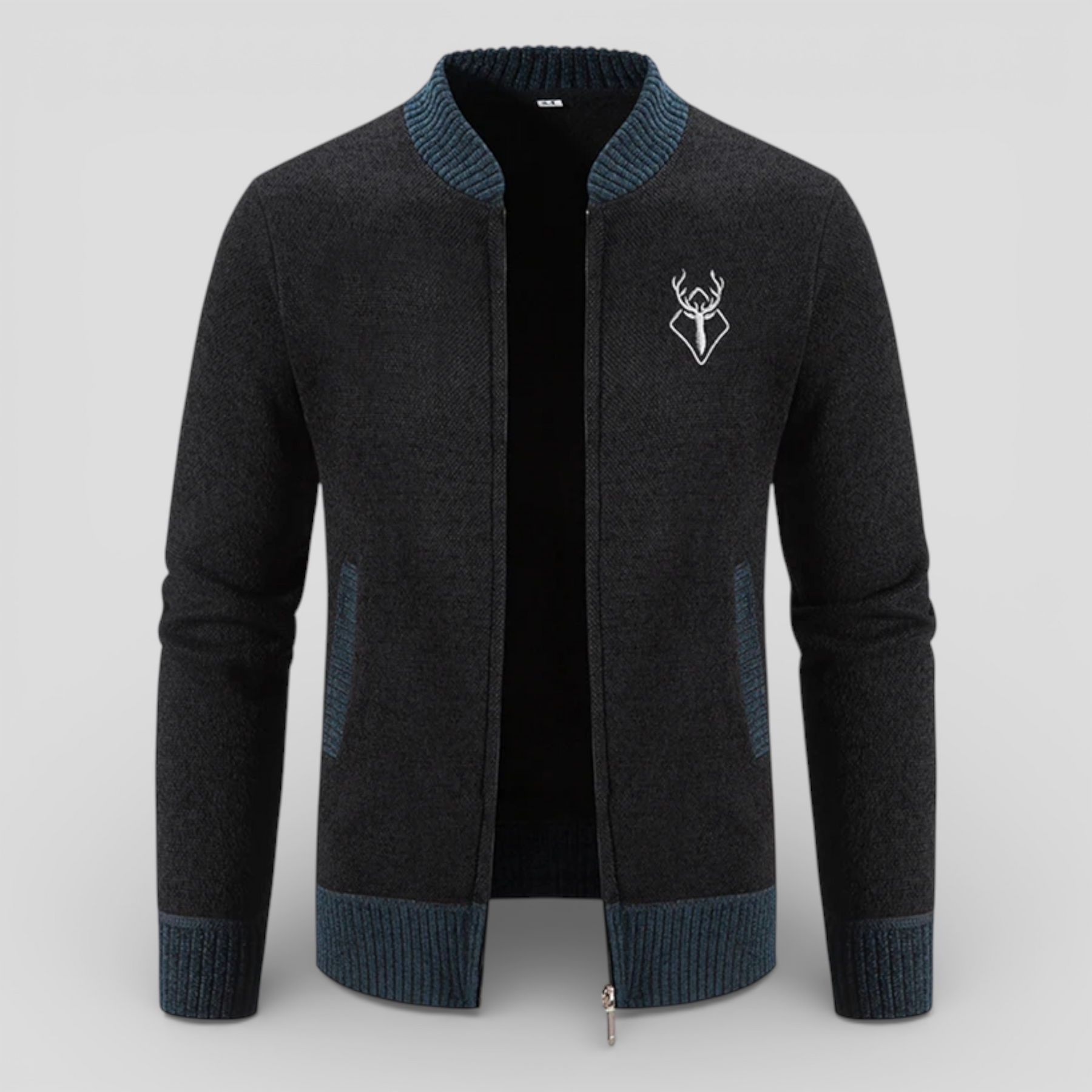 Cardigans pour hommes : Ritscardigan Heren 100% Merinowol - Warm, Zacht en Comfortabel in van Pantino