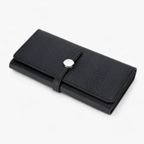 bags : Grote Handtas voor Vrouwen Dames - Elegante Echte Leer met Kaartmap - Zwart in van Pantino