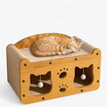 Whisker Wonders - 2-i-1 Kattekradser og Lounge Seng - Brun