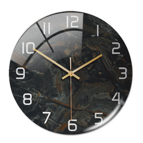 home & garden : Timeless Marble Klok Groen in Zwart van Pantino