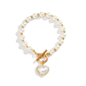 Bracelet : Parel Armband Dames Metaal in van Pantino