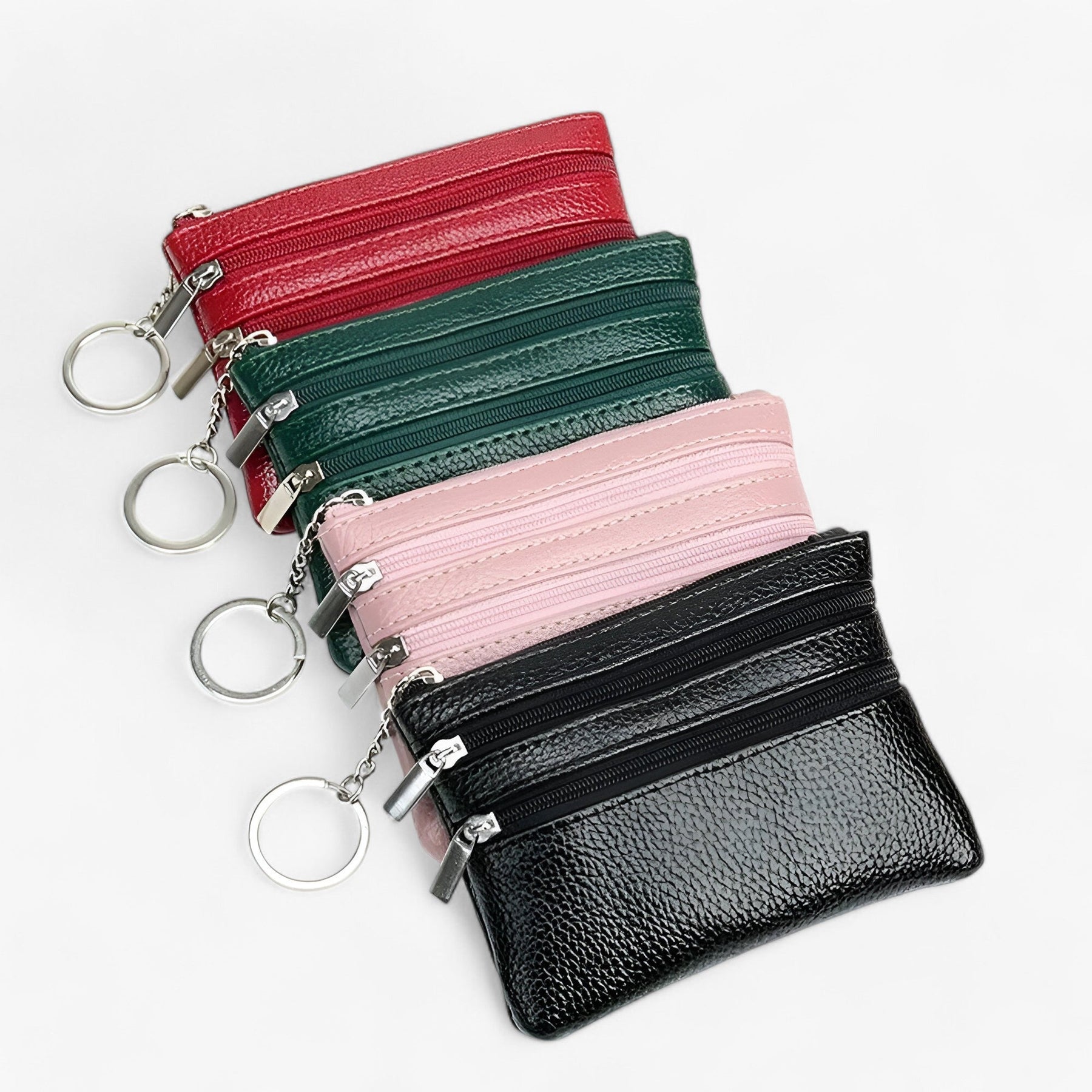 bags : Schoudertas voor Vrouwen Dames - Compakt en Elegant met Drie Ritsen - Rood in van Pantino