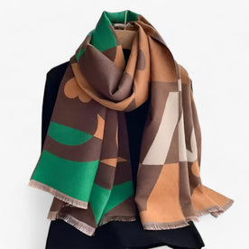 Pashmina Scarf : Bloemige Pashmina - Warme Elegantie voor Herfst en Winter in C4 180x65cm van Pantinoshop