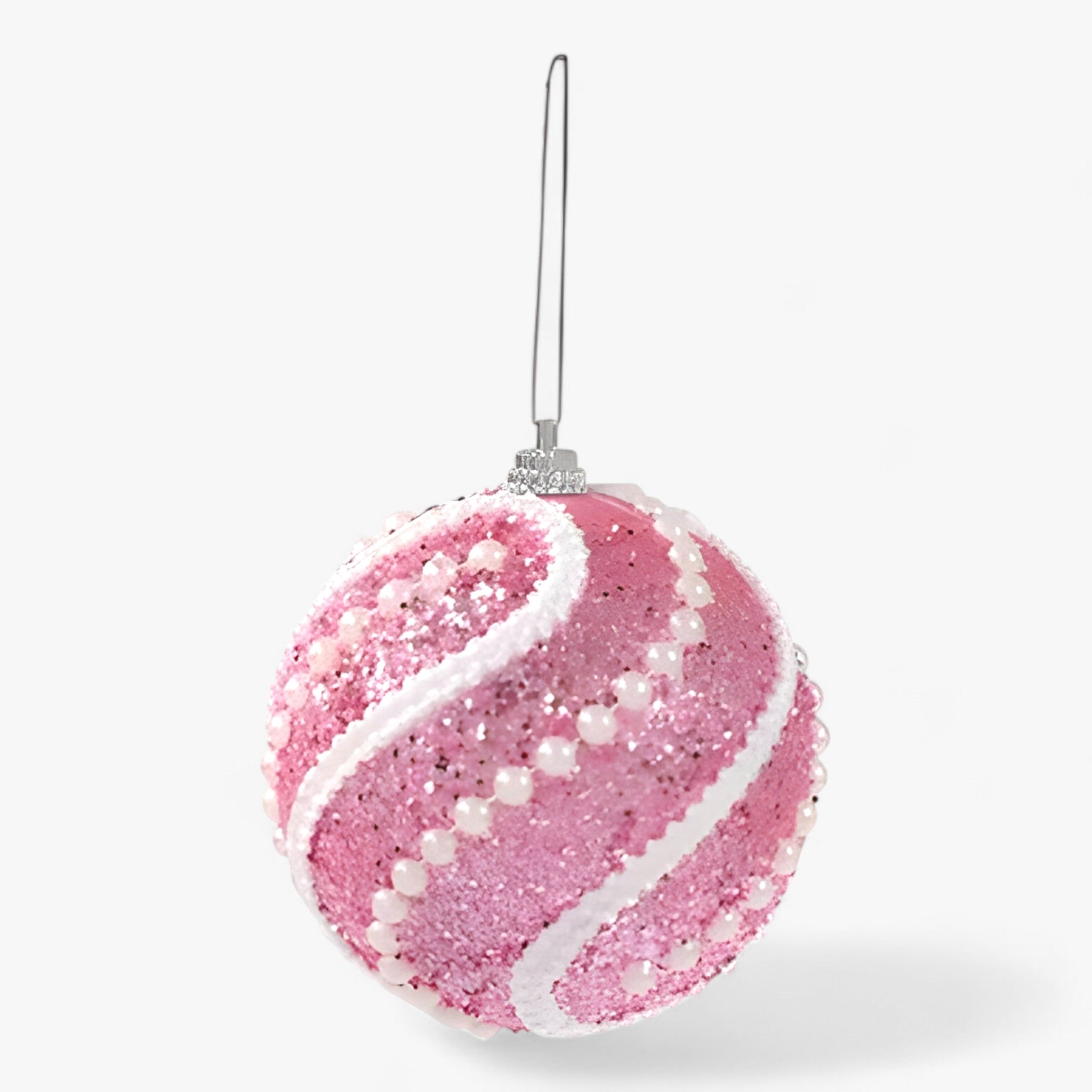home & garden : Kerstornamenten in Ballen - Elegante Hangende Boomdecoratie - Rood in Roos van Pantino
