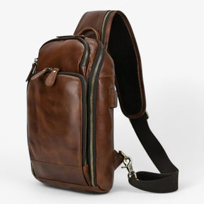 bags : Modern en Functioneel Heren Leder - Bruin in van Pantino
