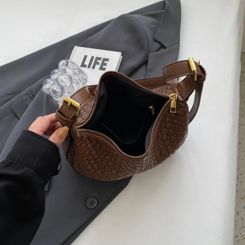 bags : Tote Bag Khaki - Woven Grain in van Pantino