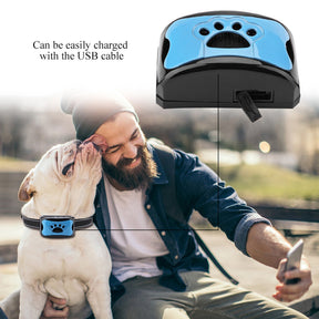 pets : GentleDog Anti-Blaffende Hondenhalsband Blauw - Verstelbaar & Comfortabel voor Kleine tot Grote Honden in van Pantino