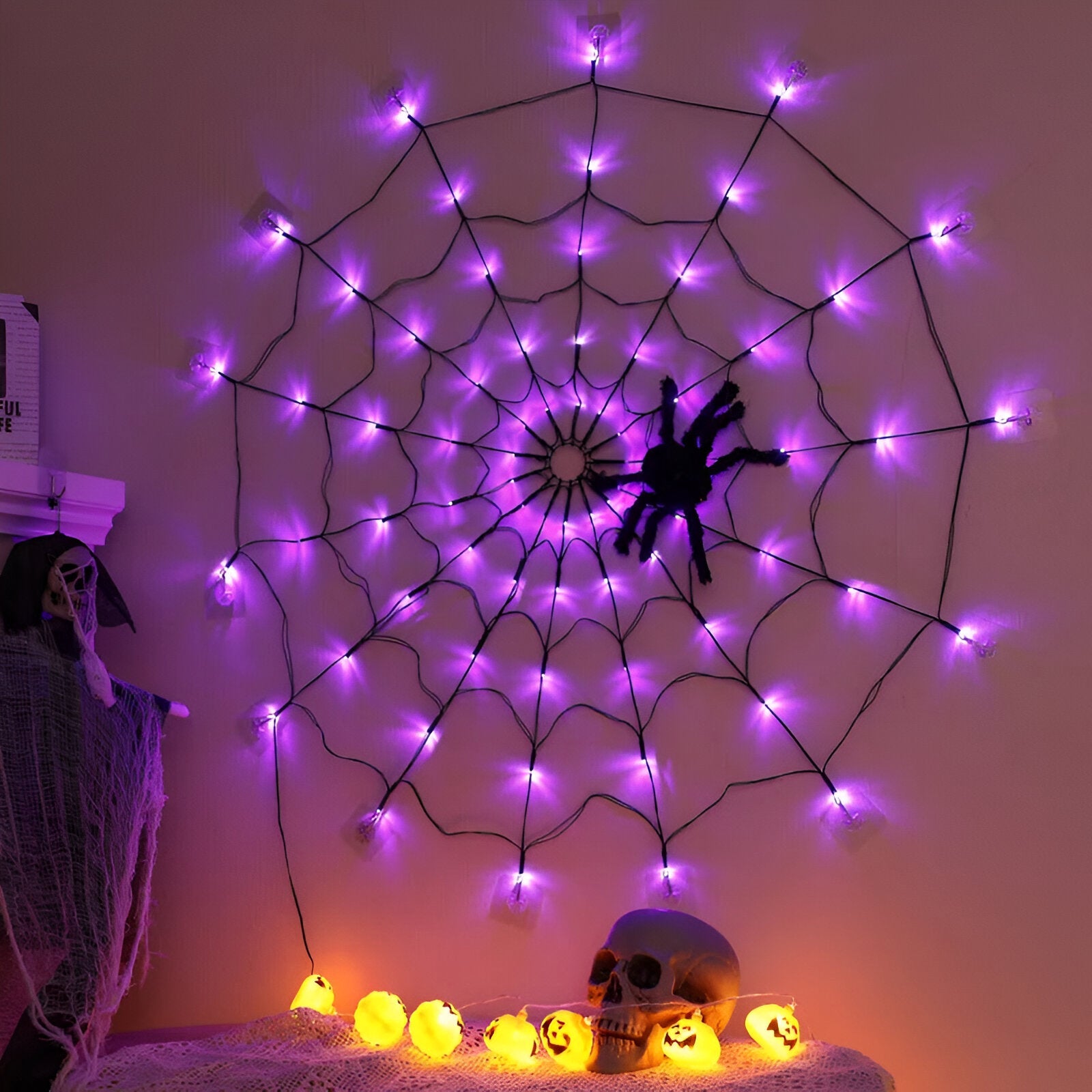 home & garden : Spooky Web Lights - Opvallend Halloween-Decor - Warm Wit in van Pantino