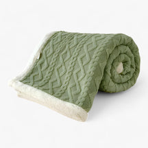 home & garden : Dubbel Dikke Winterdeken - Super Zacht en Warm - Cameo Roze in Groen van Pantino
