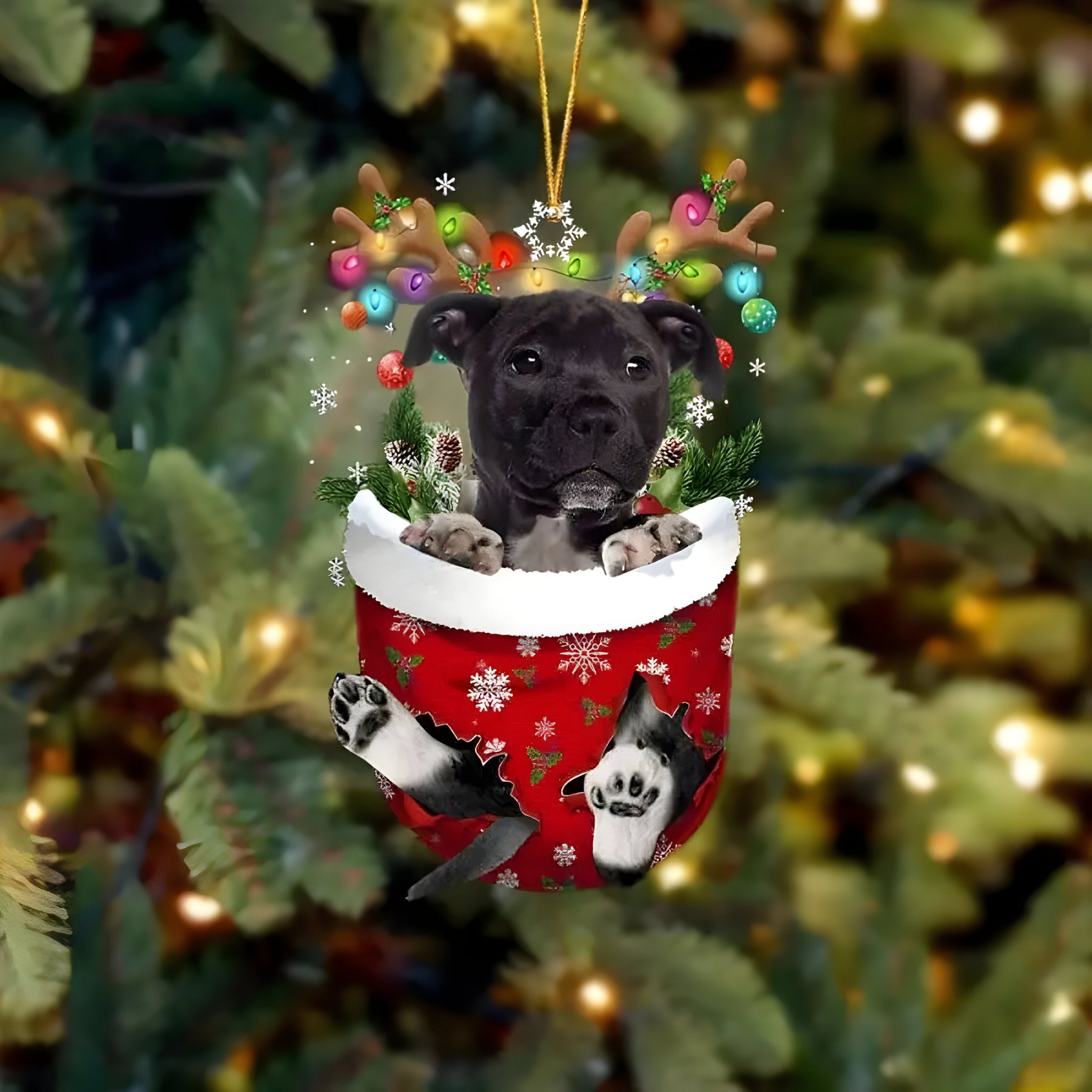 pets : Schattige Pupp Decoratie - Kerstboom Hangertje Hond - Feestelijke Charme en Cadeau voor Hondenliefhebbers in Stijl P van Pantino