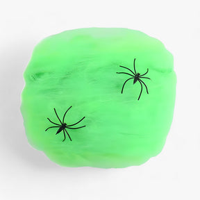 home & garden : Halloween Spinnenweb - Rekbaar Spinnenweb en Spinnen voor Griezelige Feestelijke Wisieten - Wit in Groente van Pantino