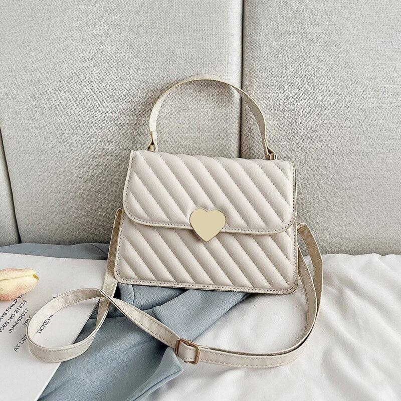Tassen : Love Handtas Dames Groen - Schoudertas Casual in White van Pantino