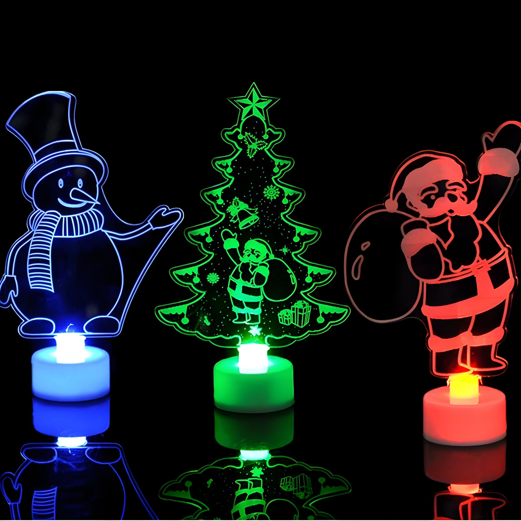home & garden : Mini LED Nachtlampjes - Feestelijke Lampjes voor Kerstmis en Nieuwjaar in van Pantino