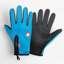 outdoor equipment : Tactische Winterhandschoenen - Touchscreen en Waterdicht - A-Donkerblauw in B-Lichtblauw van Pantino