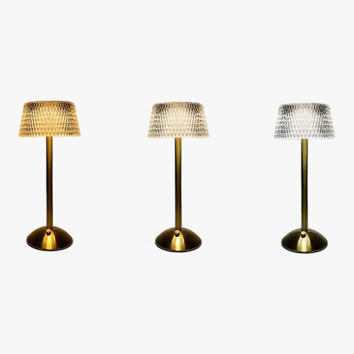 Table Lamp : Kristallen Tafellamp - USB Oplaadbare LED - Oogbeschermingslicht voor Slaapkamer, Kantoor en Bruiloft in van Pantino