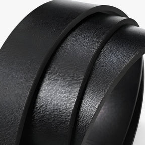 Belt : Heren Riem voor Verfijnde Stijl - Zwart in van Pantino