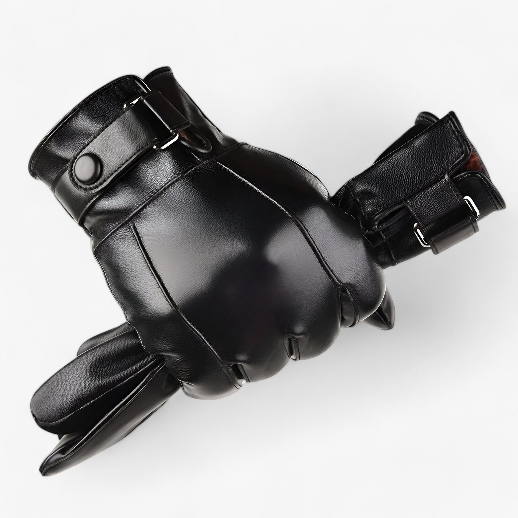 Men's Leather Winter Gloves : Handschoenen Heren Bruin - Warme Leren Winterhandschoenen in van Pantino