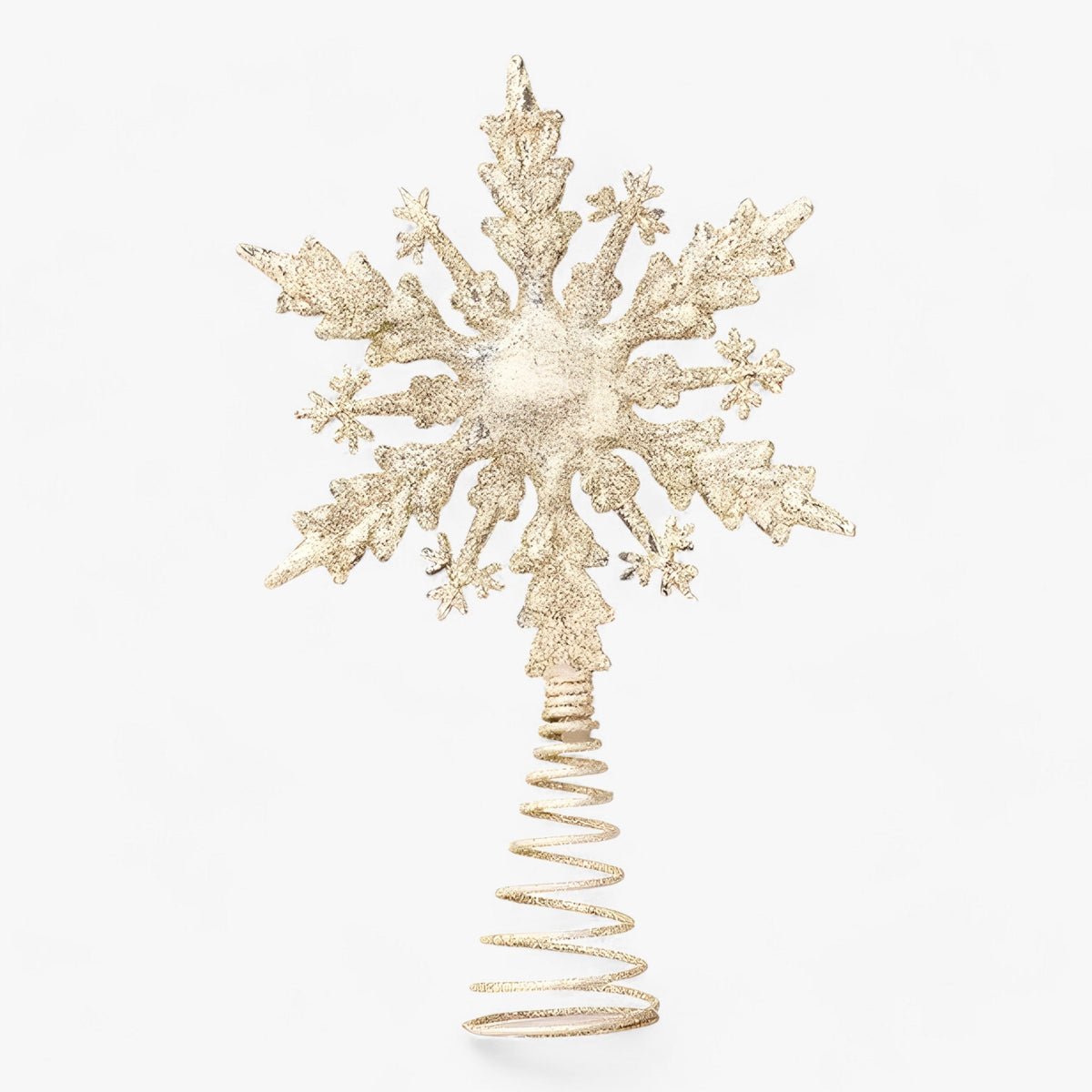 home & garden : Flake Star - Gouden en Zilveren Decoraties met Glitter - Verfraai Uw Kerstboom in 1 van Pantino