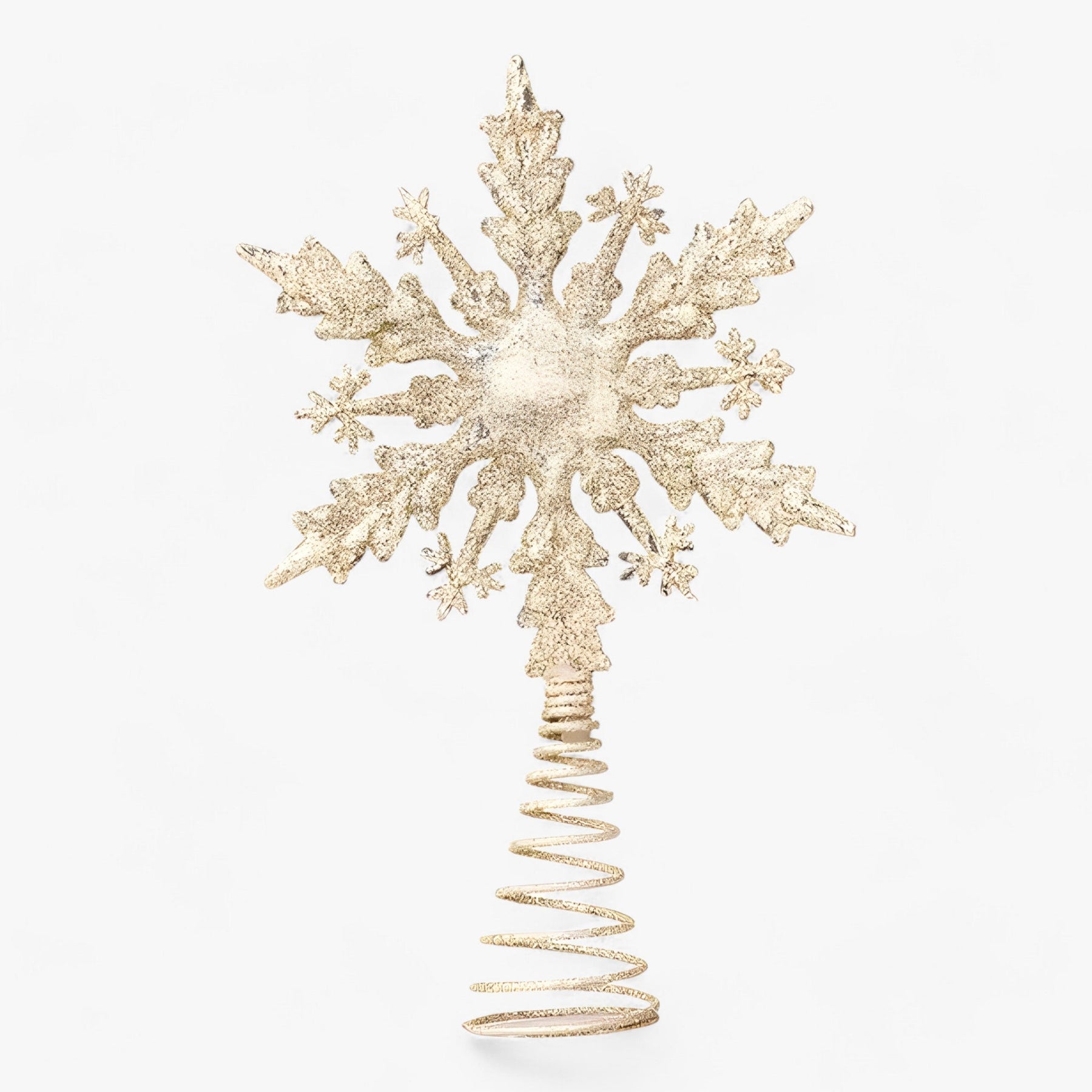 home & garden : Flake Star - Gouden en Zilveren Decoraties met Glitter - Verfraai Uw Kerstboom in 1 van Pantino
