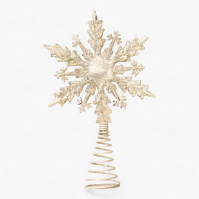 home & garden : Flake Star - Gouden en Zilveren Decoraties met Glitter - Verfraai Uw Kerstboom in 1 van Pantino