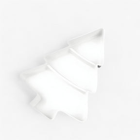 home & garden : Kerstboomvormige Fruitschaal - Perfecte Decoratie voor de Feesttafel in Wit (4 stuks) van Pantino