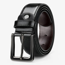 Belt : Riem Zwart - Elegante Leren in Zwart van Pantino