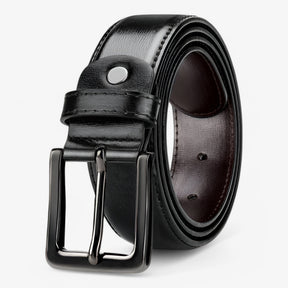 Belt : Riem Zwart - Elegante Leren in Zwart van Pantino