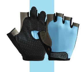 outdoor equipment : Sporthandschoenen Antislip voor Heren & Dames - Ademend, Comfortabel & Duurzaam - Ideaal voor Fitness & Fietsen in Lichtblauw van Pantino