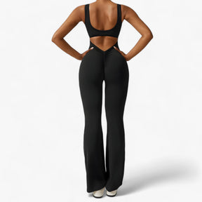 Jumpsuit : Yoga Jumpsuit - Stretch voor Maximale Flexibiliteit - Embleem Blauw in van Pantino
