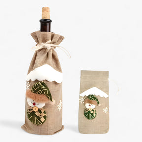 home & garden : FengRise Decoratie - Flessenhoes Kerstman - Kerstsocken Cadeaustandaard in 5 14x16cm van Pantino