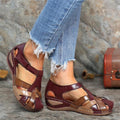 Orthopedische Sandalen Dames - Sandalen - Bourgondischrood
