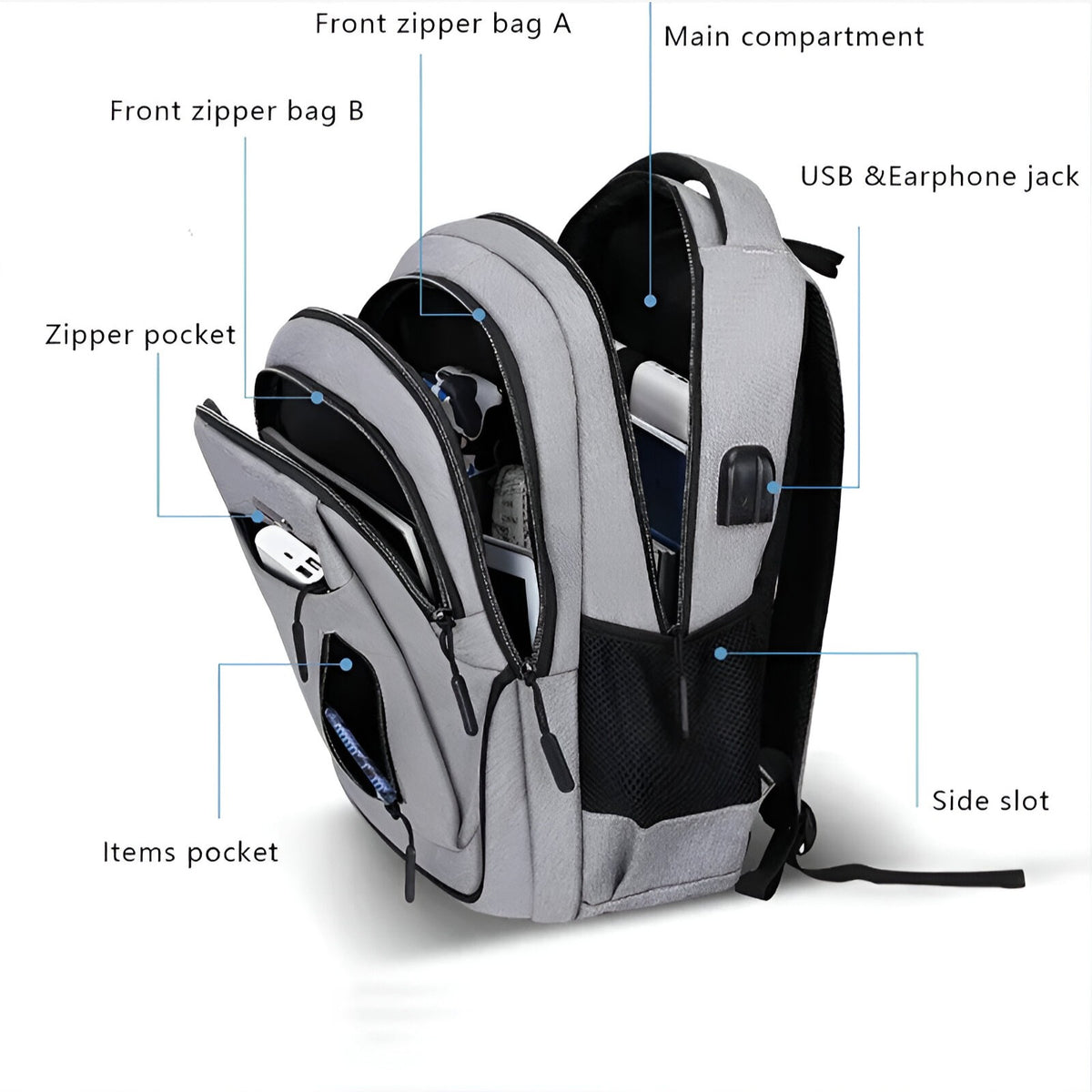 bags : Rugzak Heren Rood - Ruime Laptoprugzak voor Studenten in van Pantino