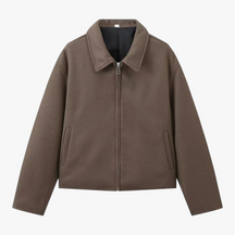 Damesjassen & -jacks : Winterjas Dames Donkerbruin - Vintage Wollen voor Koude Maanden in Donkerbruin van Pantino