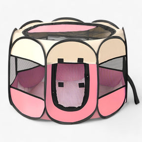 outdoor equipment : Verplaatsbare Opvouwbare Huisjestent voor Comfort en Gemak - Roze in roze beige van Pantino