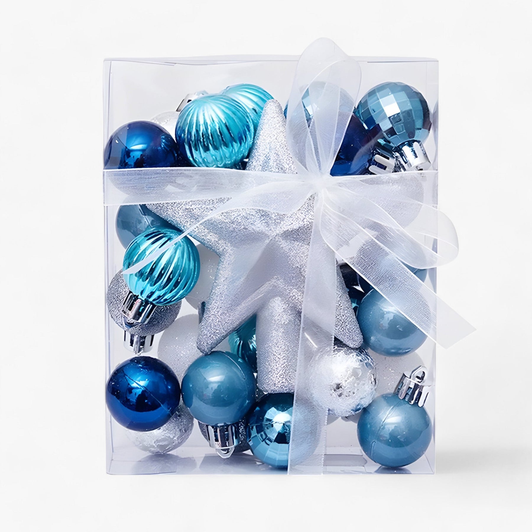 home & garden : Sophia's Deco - Set van 30 Kerstversieringen - Transformeer Uw Boom met Feestelijke Elegantie in Blauw van Pantino