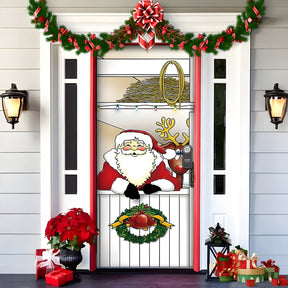 home & garden : HolidayCheer - Kerst Achtergrondbanner van Polyester - Creëer een Feestelijke Sfeer voor Uw Decoraties in Stijl-17 van Pantino