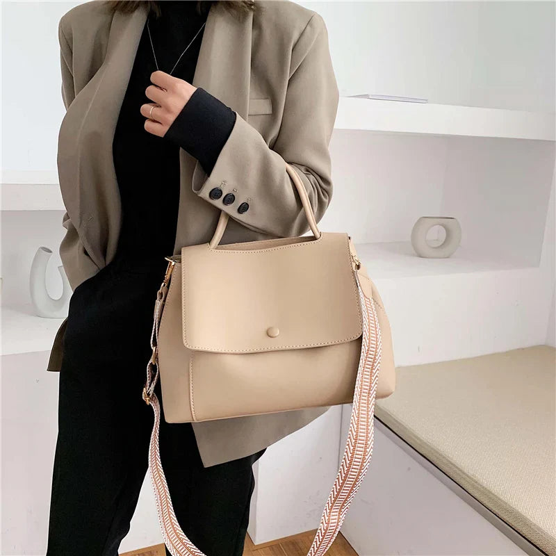 bags : Satchel Tas Dames Khaki - Urban Chic in van Pantino