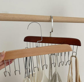 home & garden : Antislip Kapstok Lichtbruin 4 Stuks - Meerdere Haken Kledingrek - Hout in van Pantino