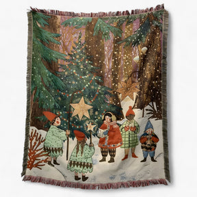 home & garden : Nutty Notenkraker & Kerstster Deken - Zacht en Decoratief Dekbed voor een Feestelijk Huis in Dames van Kerstmis 130x160cm van Pantino