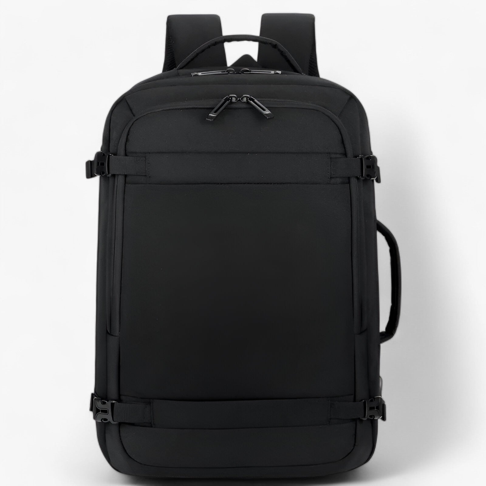 bags : Reisrugzak met USB Heren - Expande Zwart in NEE Expande Zwart 18inch(32x46x15)cm van Pantino