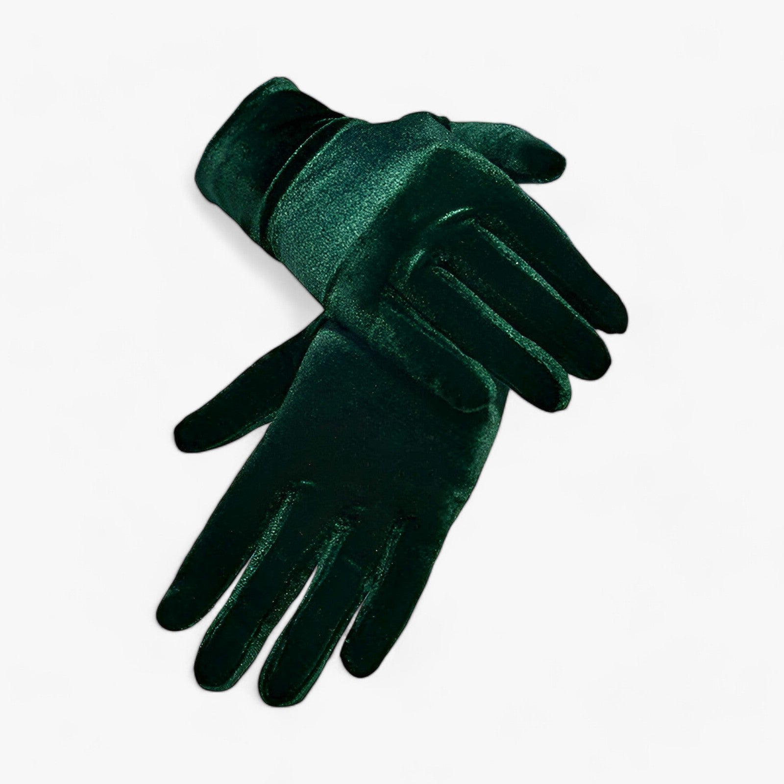 Winter Gloves : Handschoenen Bordeaux - Winterhandschoenen van Fluweel - Zachte en Comfortabele Bescherming voor Alle Vingers in Groen Één maat van Pantino
